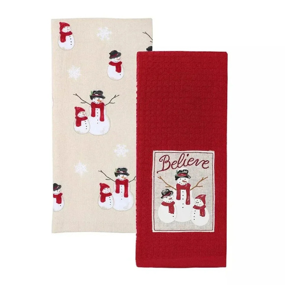 St. Nicholas Square Yuletide Believe Kitchen Towels - Picture 1 of 3